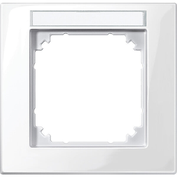 Merten M-PLAN-Rahmen 1f. pws/gl beschriftbar 514119